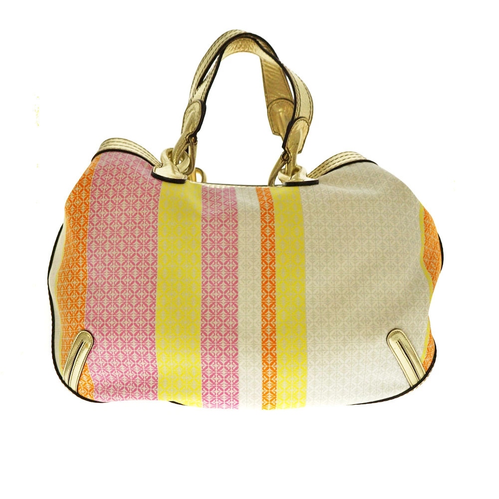 Loewe Canvas Gold Bag Multicolor Handbag Shoulder